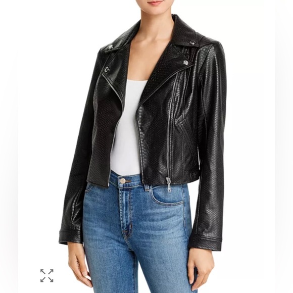 Guess Rosetta Viper Faux Leather Moto Jacket Women’s Size Extra Large - Picture 2 of 5